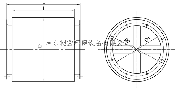 轴流风机消声器 