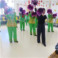 新疆老年公寓学习广场舞