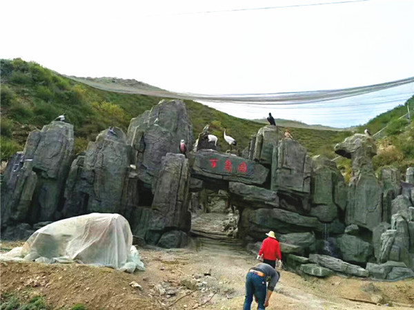 上海塑石假山水泥工程 