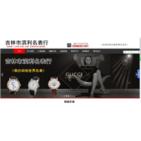 金泉网推广合作案例~吉林滨利名表回收 