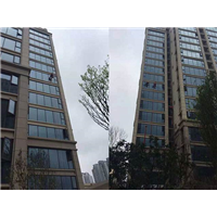 广安商场外墙排险补砖维修 