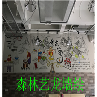 中山餐厅墙绘 
