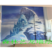 中山餐厅彩绘 