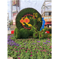 黄楼草花造型 