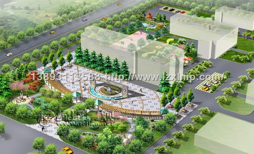 金川小区景观绿化鸟瞰图   兰州园林景观工程怎么样？ 