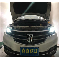 宝俊730原车LED大灯换海拉五 