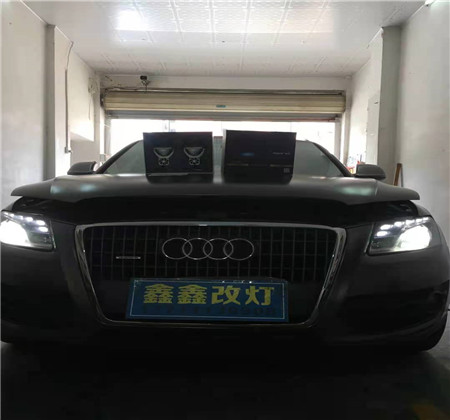 奥迪汽车安装米石灯 