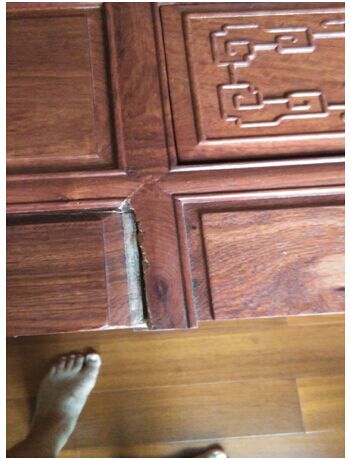 珠海红木家具维修保养前 