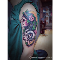 湘潭岳塘区哪里有纹身店|欧美美女羊图纹身作品 
