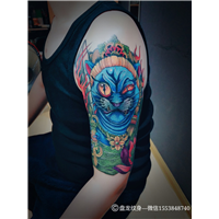 湘潭专业刺青店|彩色欧美newschool风格纹身图 