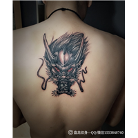 湘潭市纹身店哪家好|龙头纹身作品 