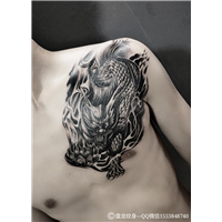 湘潭专业纹身|麒麟纹身作品 