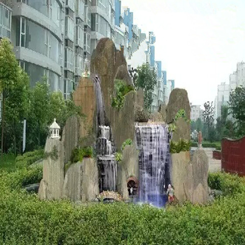 衡阳园林假山，衡阳景观假山，衡阳假山鱼池 