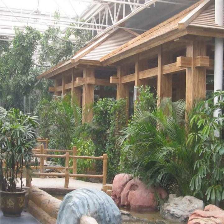 常德生态园餐厅，常德假山，常德假树制作 
