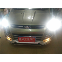 福特翼虎升级原厂新款Q5透镜+汗雷5500K灯泡+迈斯解码安定 