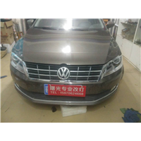 大众朗行升级原厂Q5透镜+汗雷灯泡和安定+高亮白色光导天使眼 