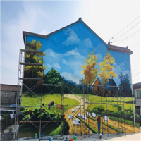 重庆餐馆壁画 