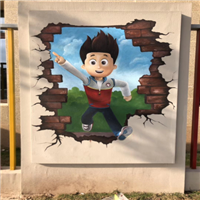 重庆卧室壁画 