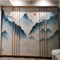 重庆样板房手绘墙 