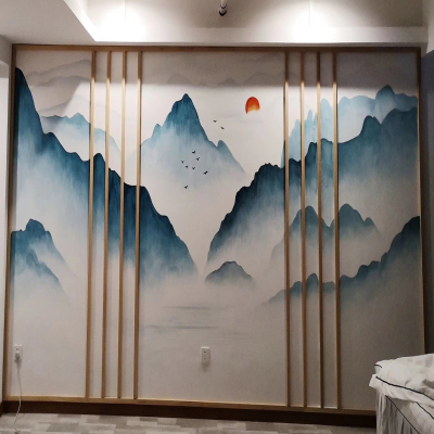 重庆样板房手绘墙 