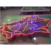 新疆地形地貌沙盘模型制作 