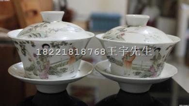 上海老瓷器回收多少钱&各种盖碗回收@各种老盘子回收 