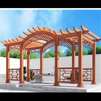 新疆新市区塑木凉亭案例
